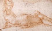 Pontormo, Jacopo Hermaphrodite Figure oil
